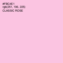 #FBC4E1 - Classic Rose Color Image